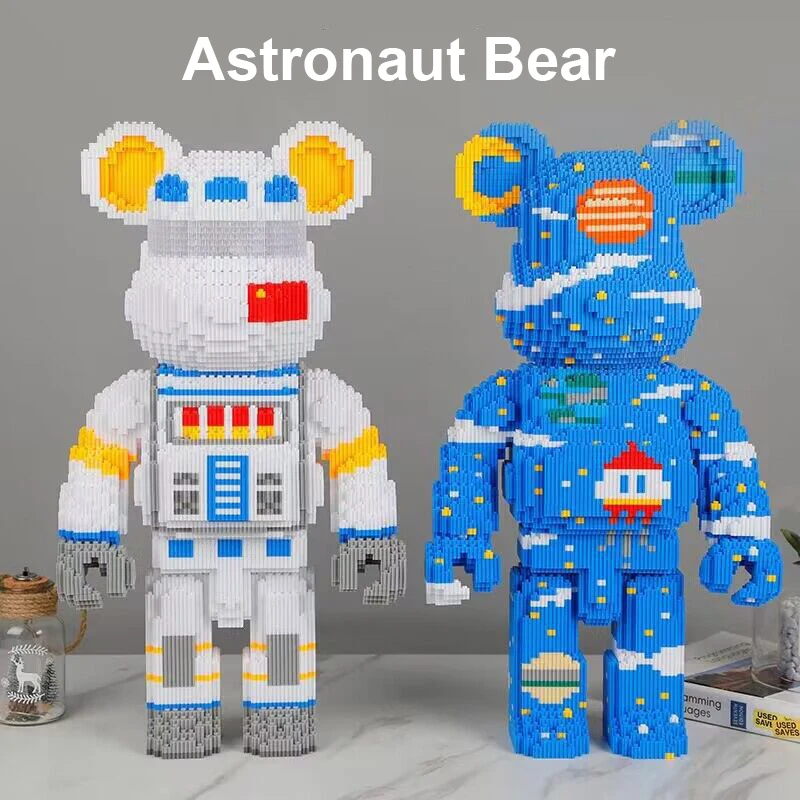 Building Block Mini - 30cm DIY Cartoon Love Violent Bear