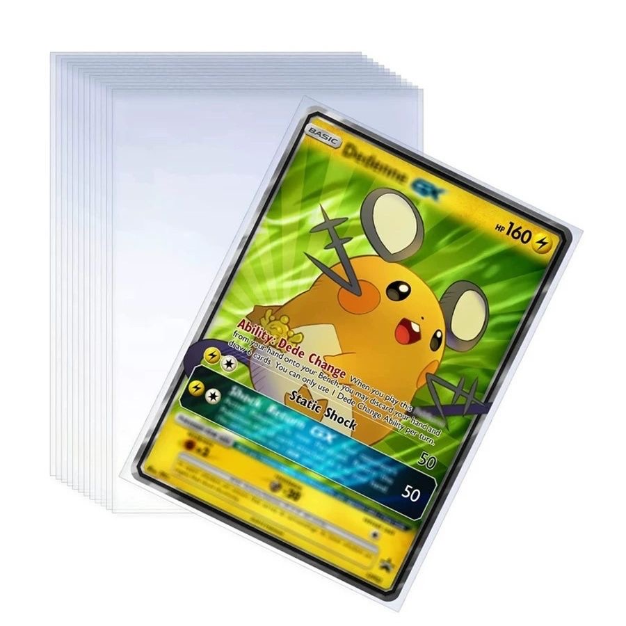 100Pcs Games Card Sleeves Tran - огляд і ціна Card Penny Sleeve