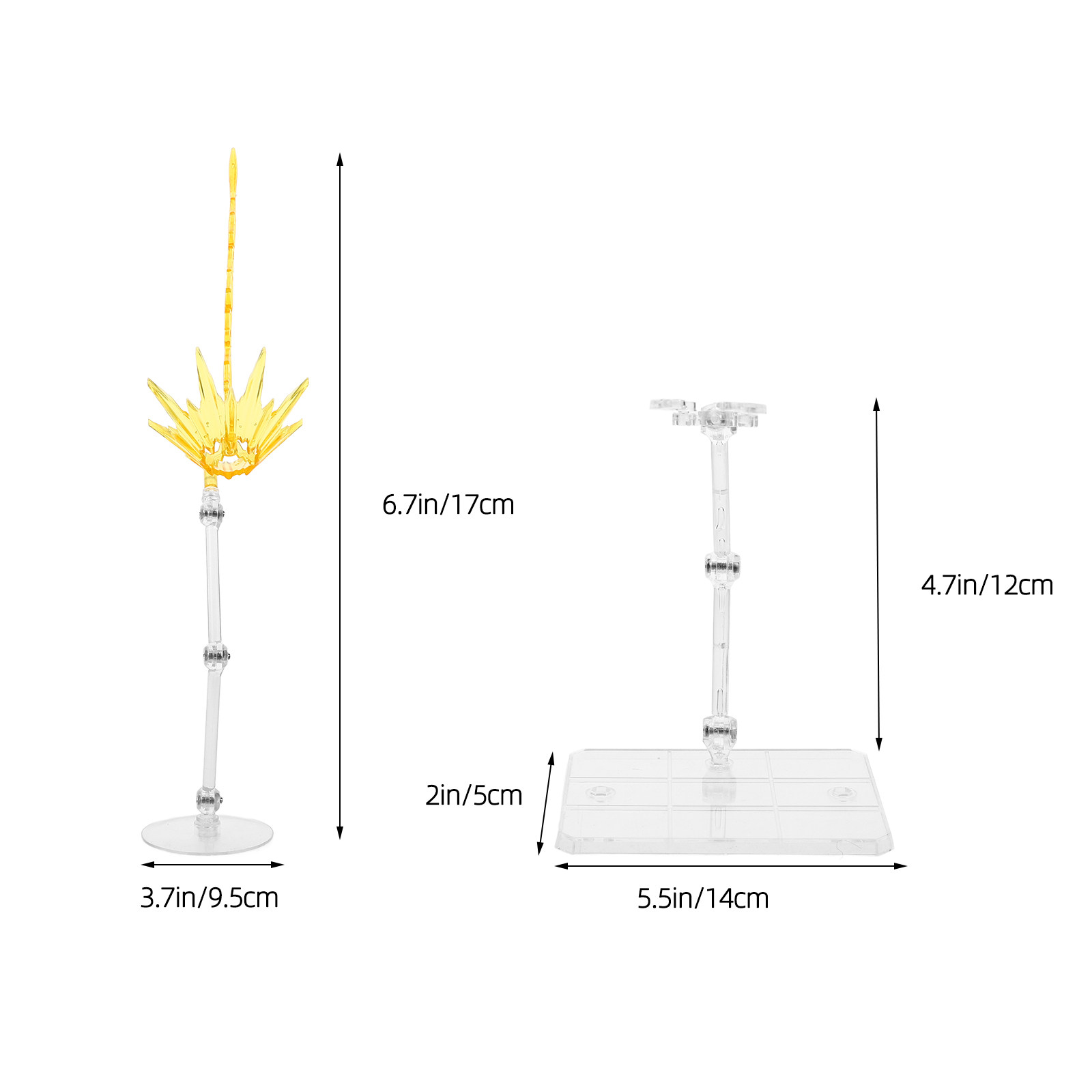 2Pcs Effect Display Bases Adju - огляд і ціна Action Figure Stand