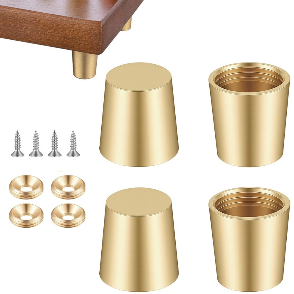 4pcs Brass Cutting Board Feet  - огляд і ціна Display Risers Set