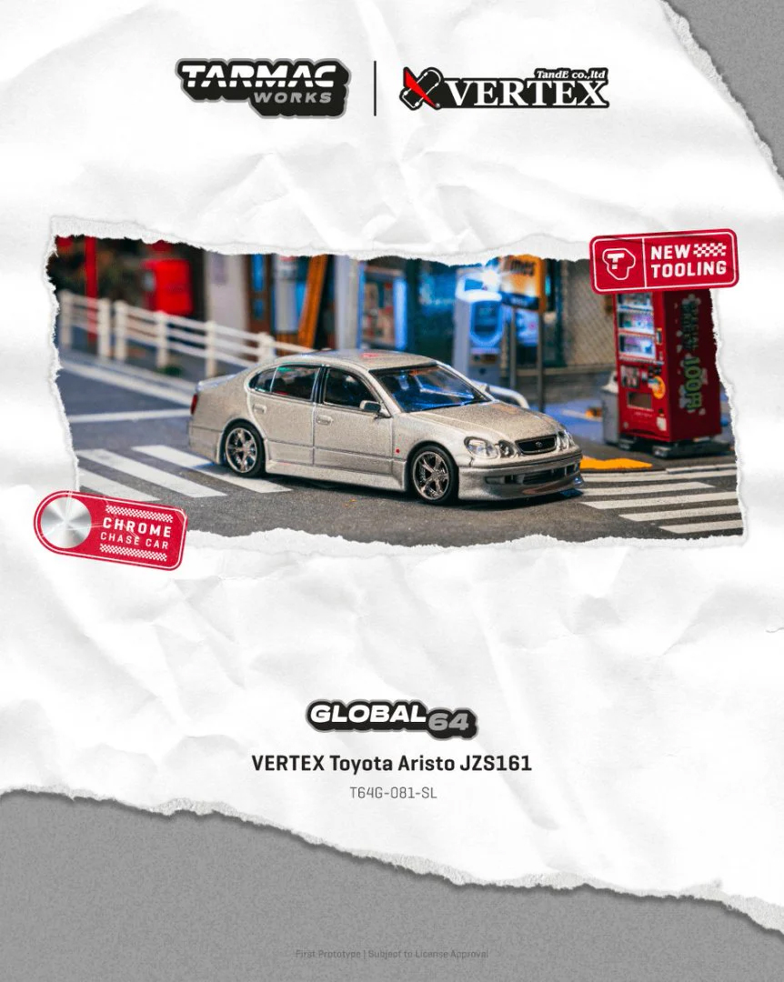 Tarmac Works 1:64 VERTEX Toyot - огляд і ціна Die Cast Car 1 64