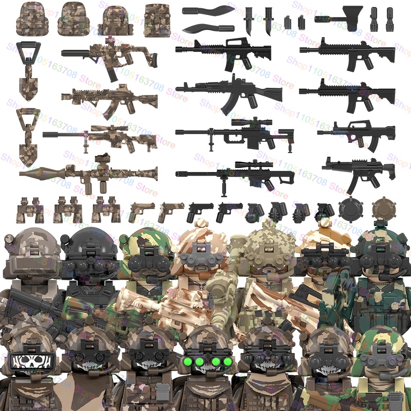 MOC Military Soldiers Action F - огляд і ціна Lego Minifigure Holder