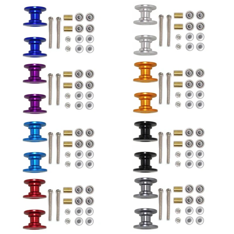 2Pcs 12-13mm Double Guide Roll - огляд і ціна Tamiya Model Mini 4Wd
