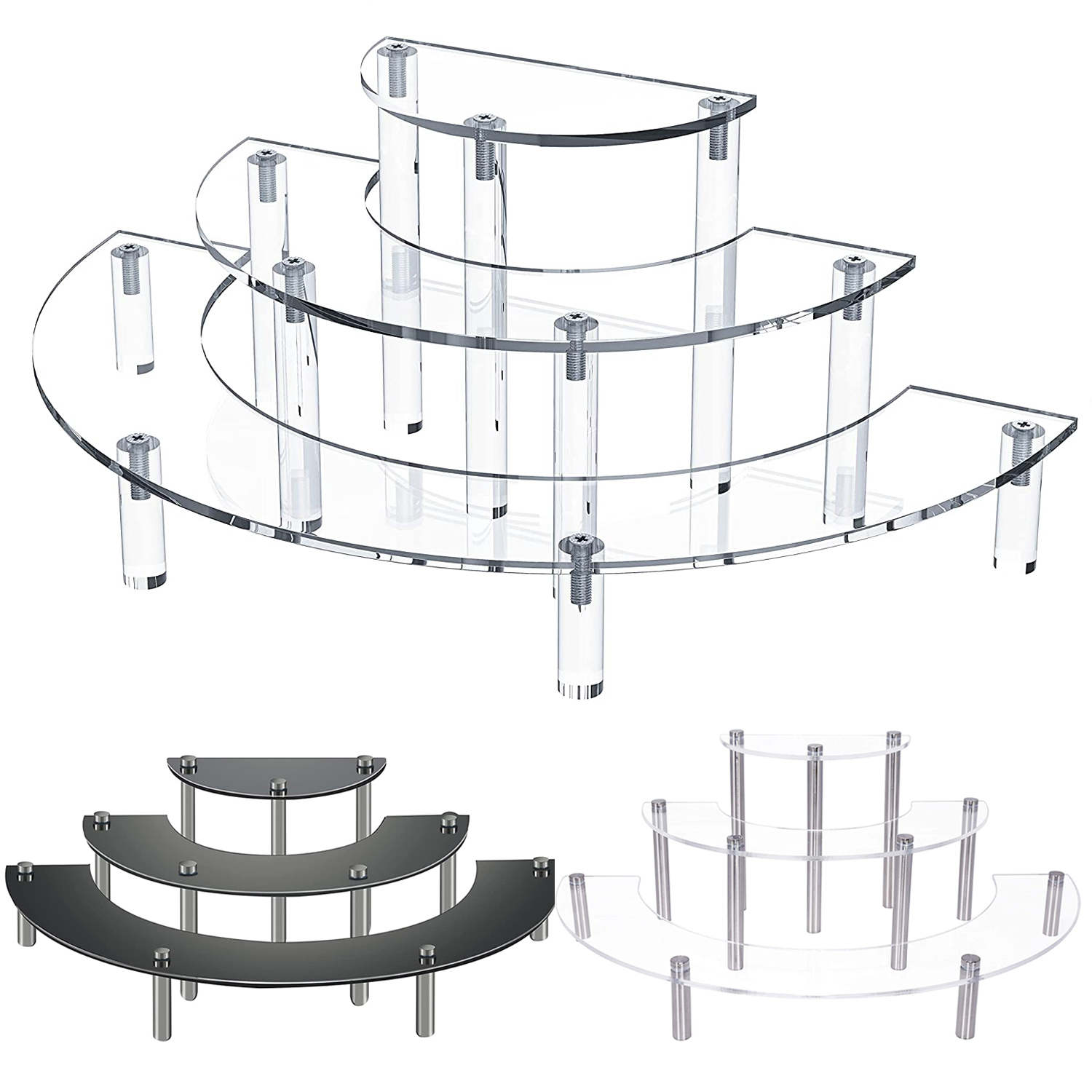3-Tier Acrylic Round Cupcake D - огляд і ціна Pop Display Shelf