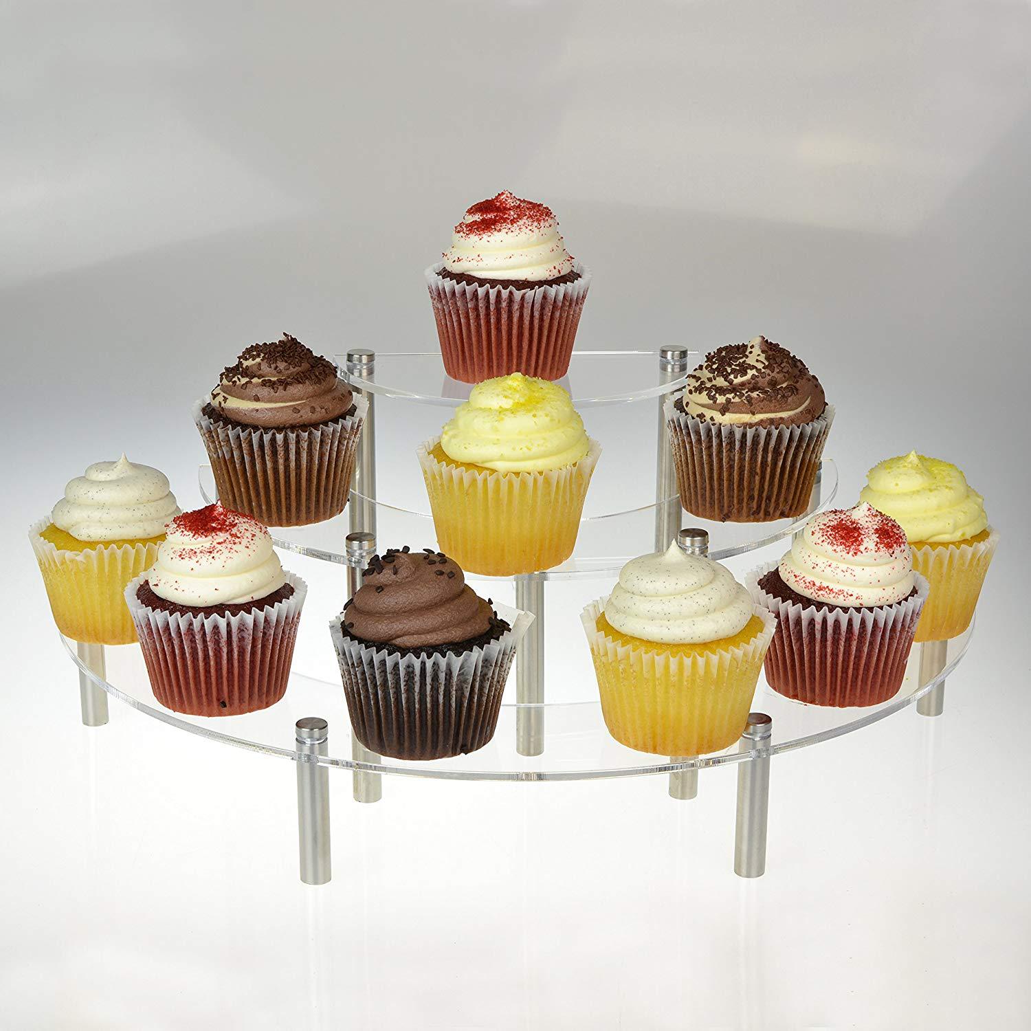 3-Tier Acrylic Round Cupcake D - огляд і ціна Pop Display Shelf
