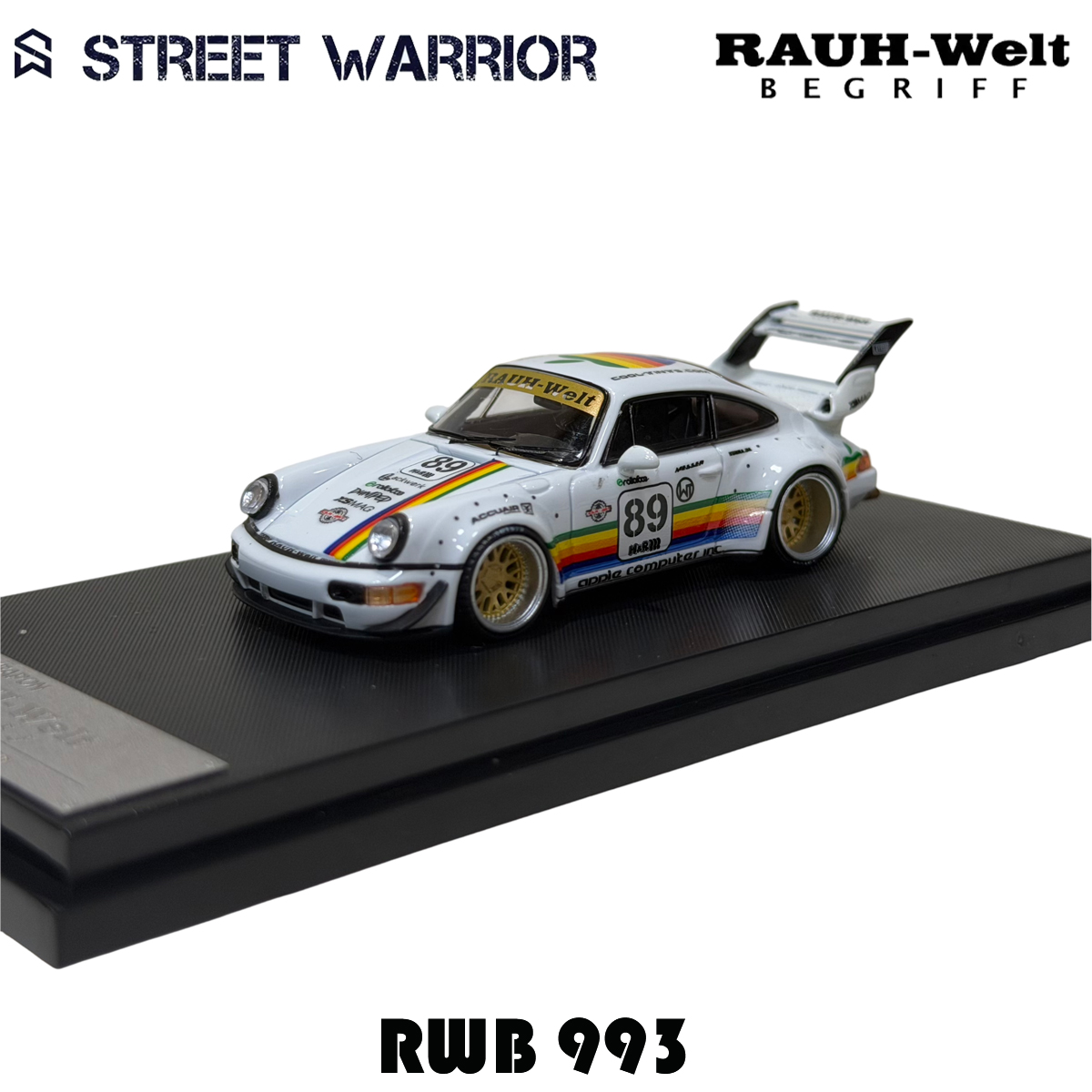 SW In Stock 1:64 RWB 993 Black - огляд і ціна Die Cast Car 1 64